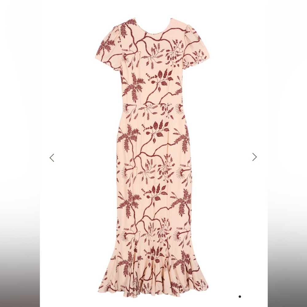 Rhode Lulani Dress in CREAM ENCHANTED VINE GRANDE (NWT)
